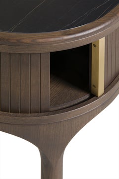 Joyce Bedside Table, Made of Ash Wood