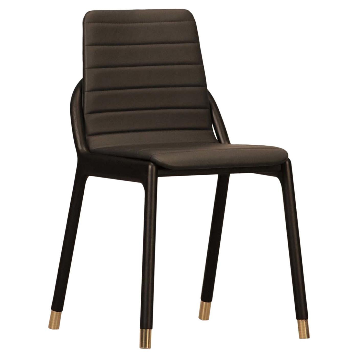 Joyce Black Chair by Libero Rutilo For Sale