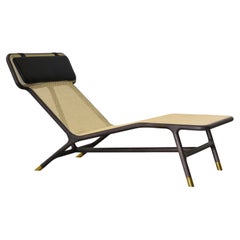 Chaise longue noire Joyce