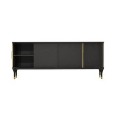 Credenza Joyce nera di Libero Rutilo