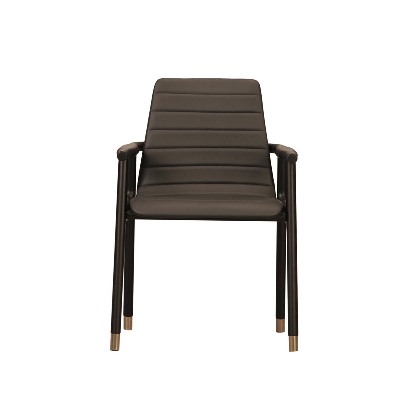 Joyce Brown Chair with Armrests In New Condition In Milan, IT