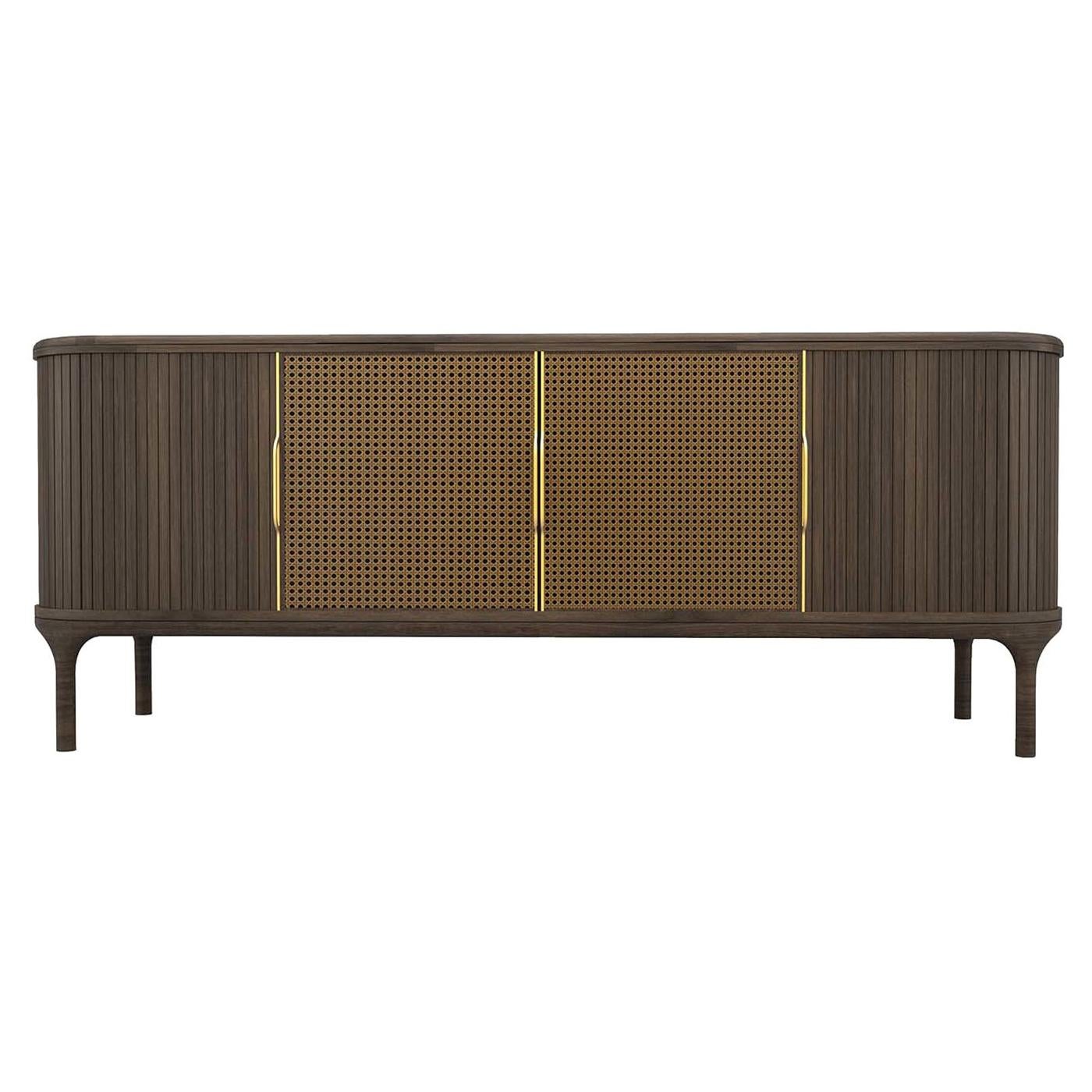 Joyce Brown Viennese Cane Sideboard by Libero Rutilo For Sale