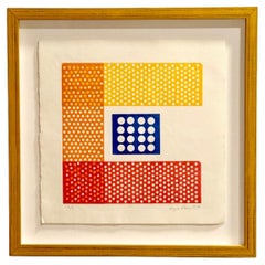 Joyce Deans Serigrafia astratta Berkeley c1974