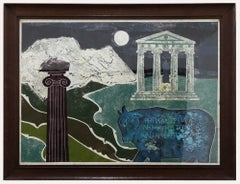 Vintage Joyce Hargreaves - 1970 Monotype, Acropolis