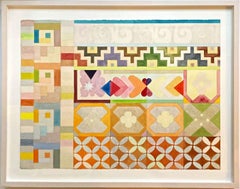 Tepoztlan II, opera unica su carta incorniciata e firmata della rinomata artista Joyce Kozloff