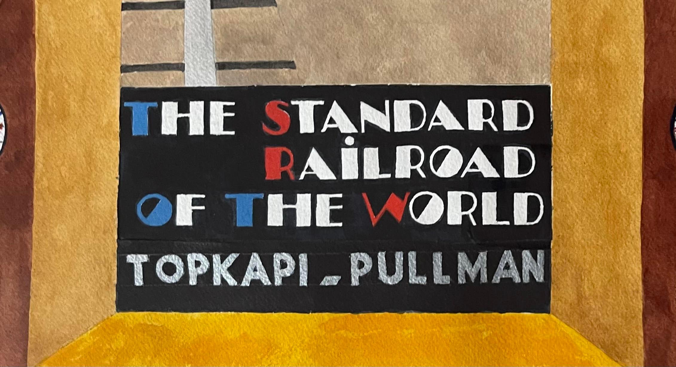 Topkapi Pullman (basiert auf Wandmalerei für Lobby, Suburban Train Station, Philadelphia) im Angebot 1