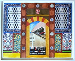 Vintage Topkapi Pullman (based on Mural for Lobby, Suburban Train Station, Philadelphia)