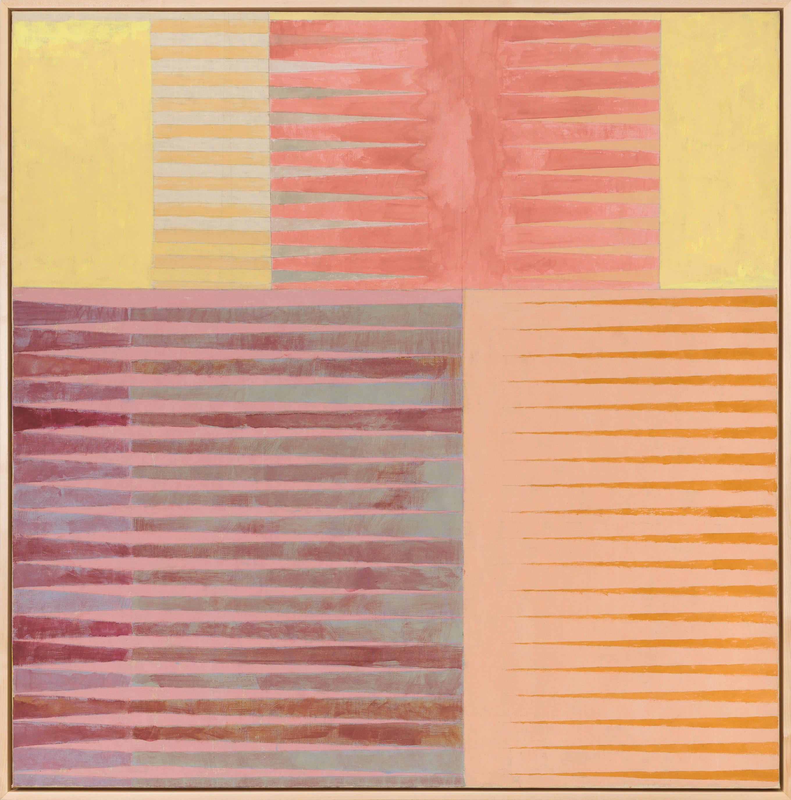 Joyce Kozloff Abstract Painting – Warmer Strand (#108)