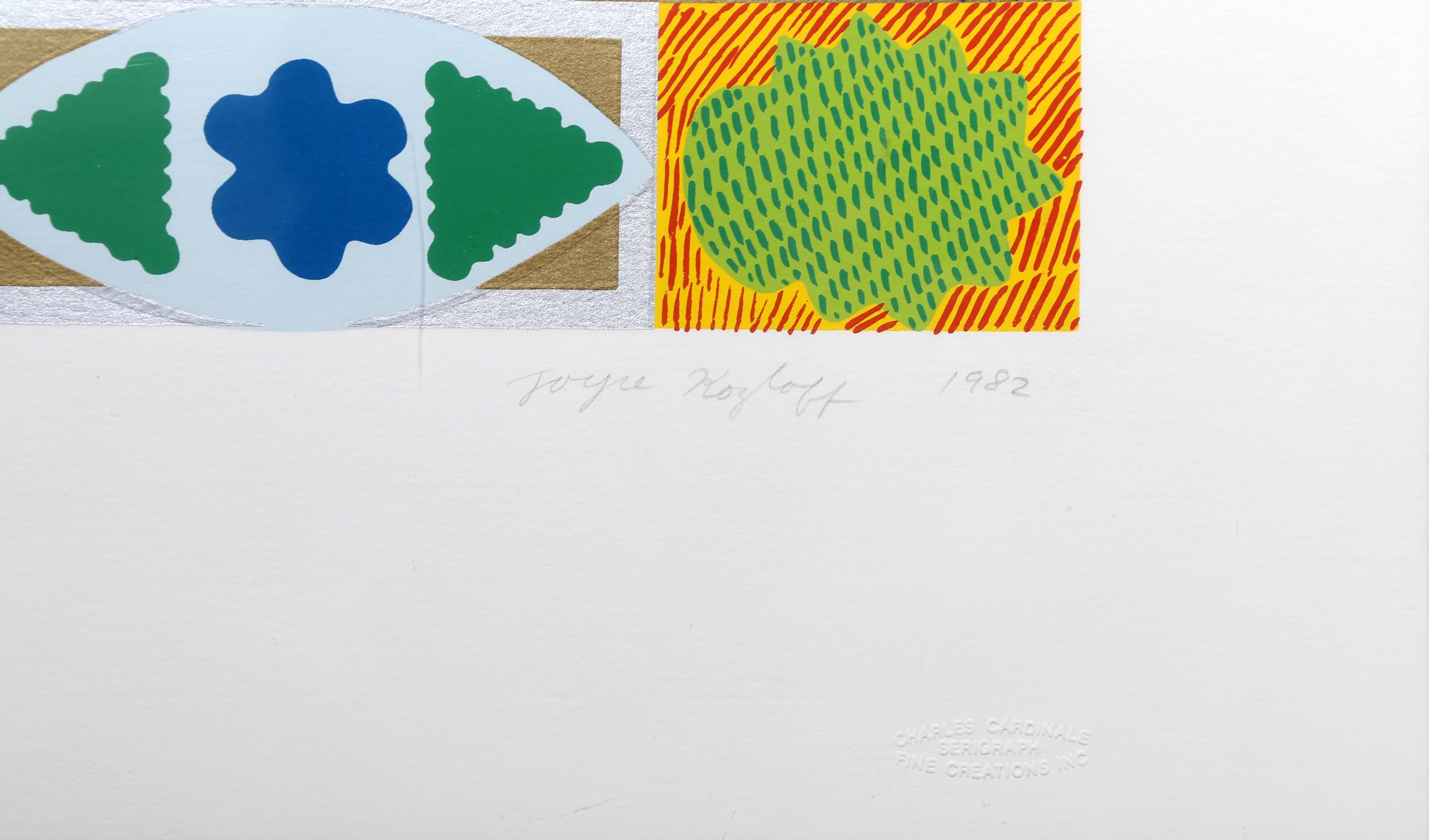 Lincoln Center, serigrafia geometrica astratta psichedelica di Joyce Kozloff 3
