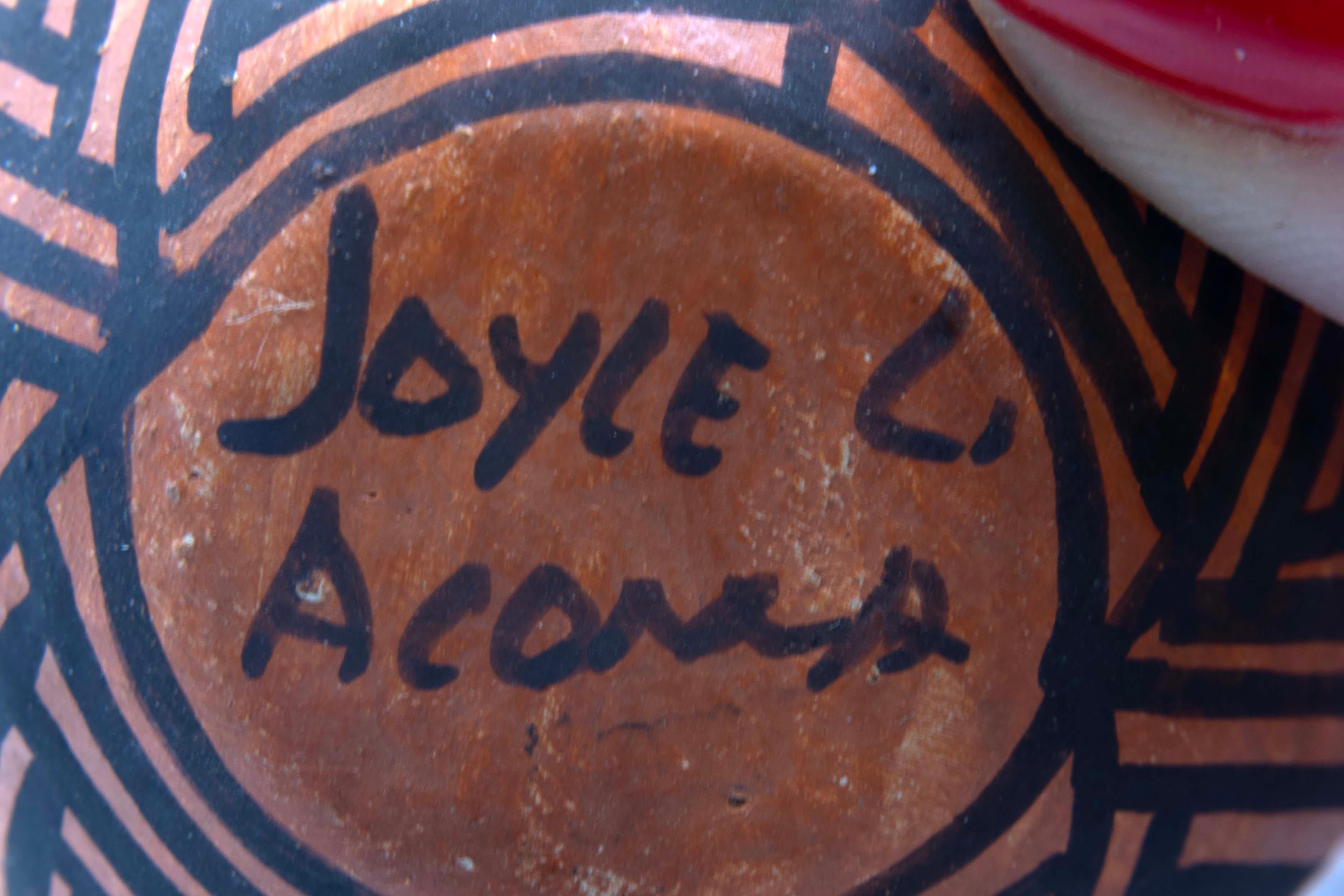 Joyce Leno Acoma Pueblo New Mexico Earthenware Pottery w/ Jeanette Teba Vessels 1