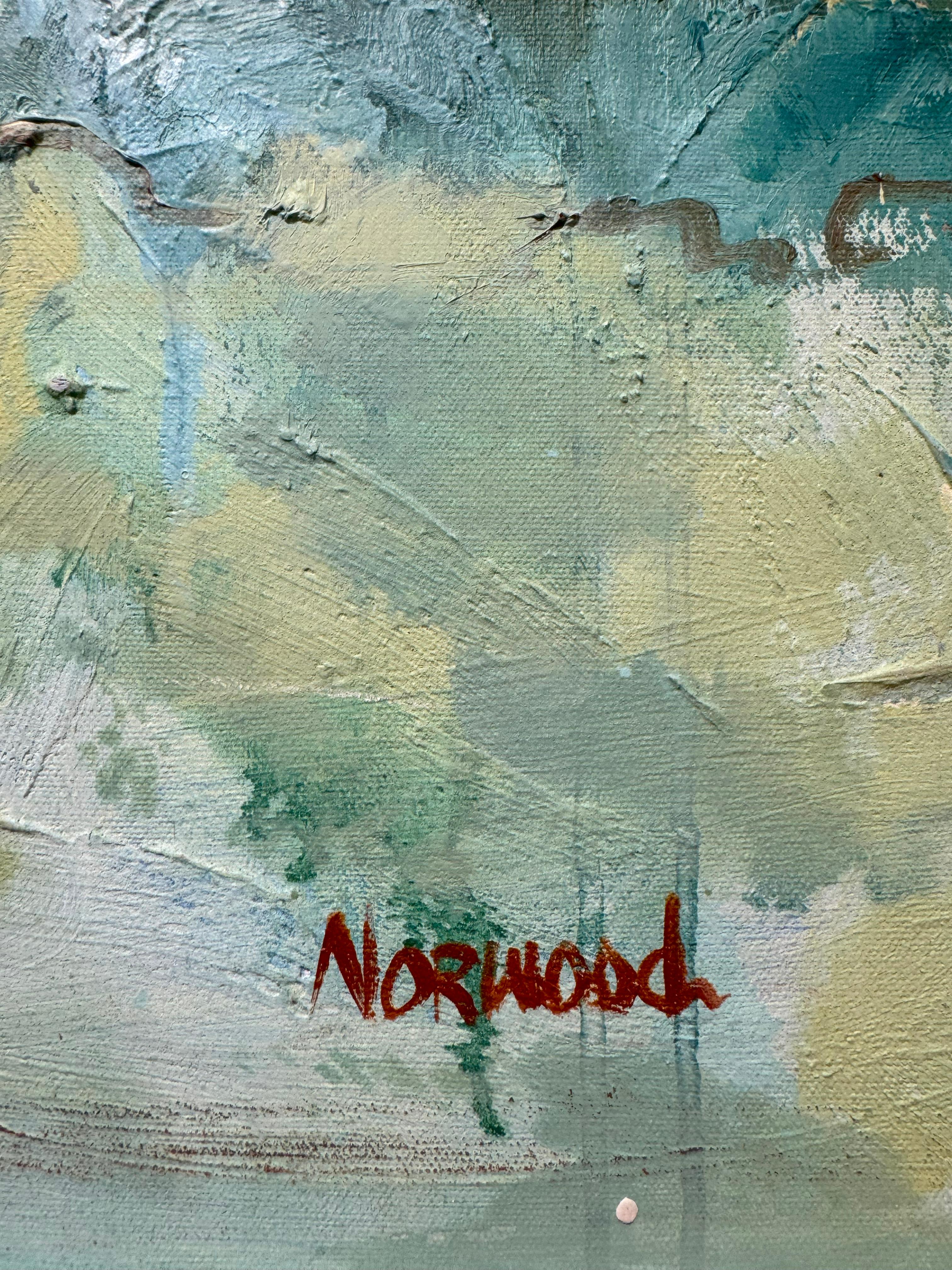 Joyce Norwood, „Dancing with the Tide“, figuratives Ölgemälde auf Leinwand, 48x48 im Angebot 7