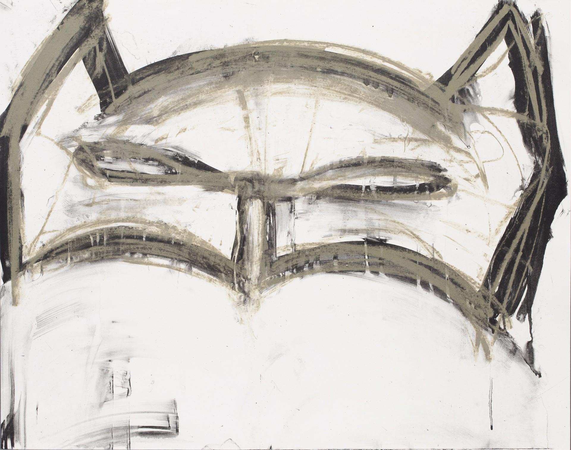 Joyce Pensato Figurative Print – Margate Batman, 2019