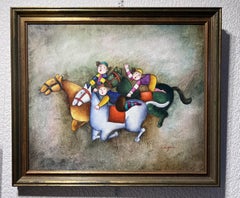 Joyce Roybal Original Painting on canvas, Signed, Framed