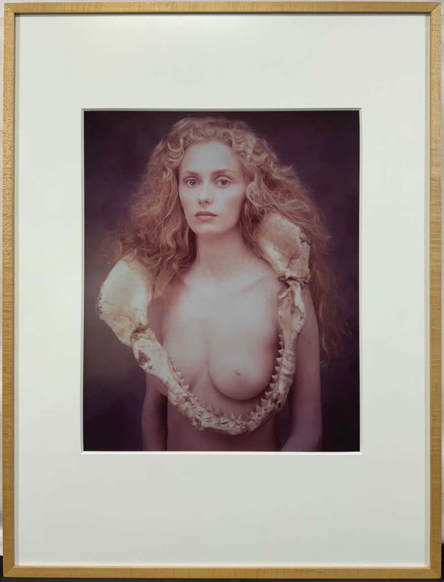 “Suzanne with Shark Jaw, 1987” Ilfochrome (Cibachrome) Signed Print Edition /50