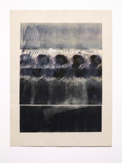 Vintage Joyce T. Nagel Monoprint "Storm" Signed and Dated 