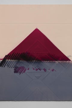 Joyce T. Nagel Collagraph Embossed "Telescoping Triangle"