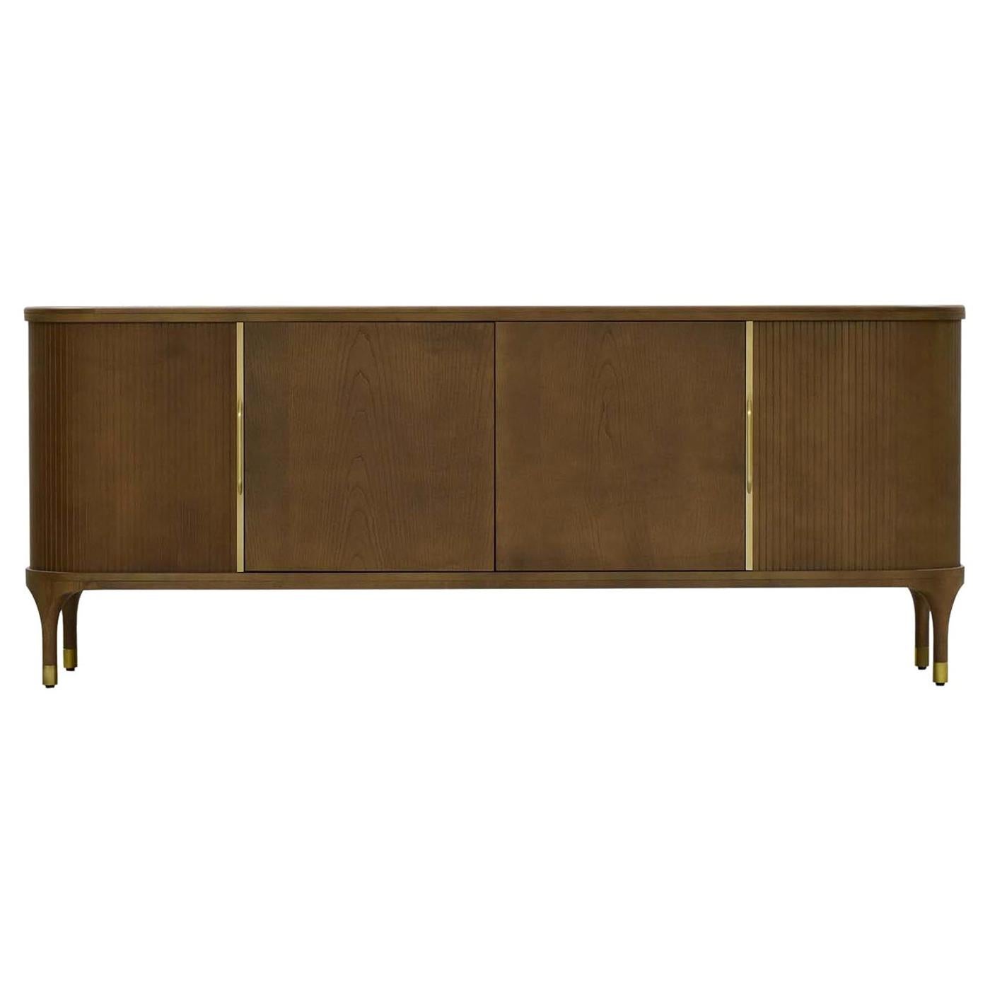 Buffet Joyce en noyer par Libero Rutilo