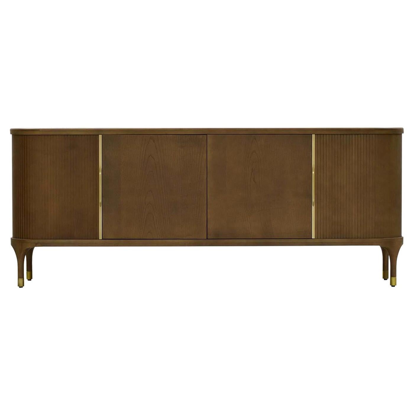 Joyce Walnut Sideboard by Libero Rutilo