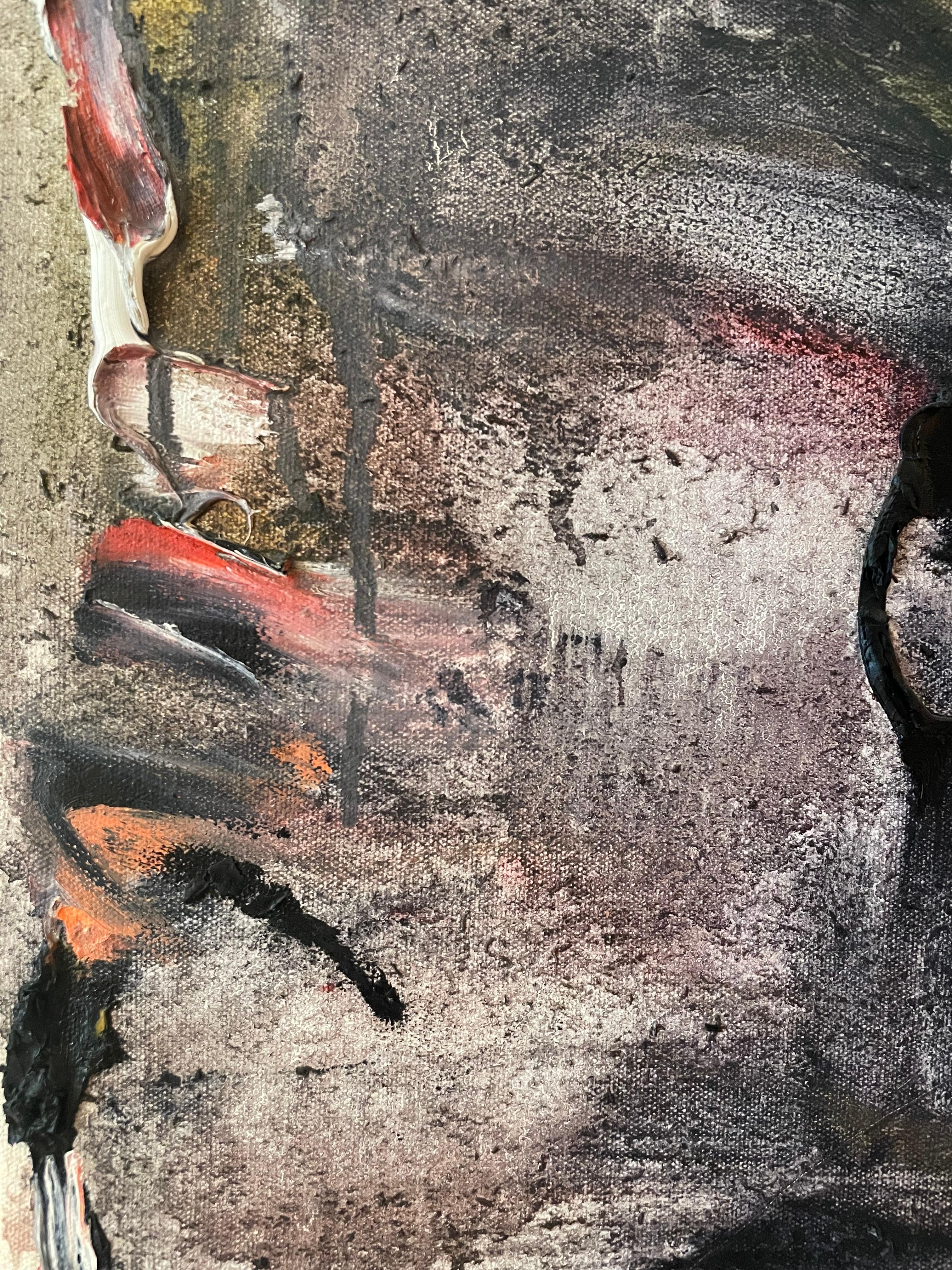 Paisaje Matinal, Dramático Rosa Rojo Impasto Contemporáneo Por Joyce Weinstein en venta 5
