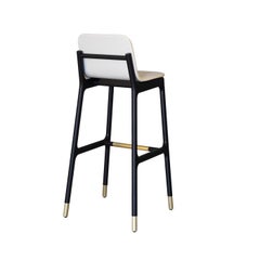 Joyce White Bar Stool