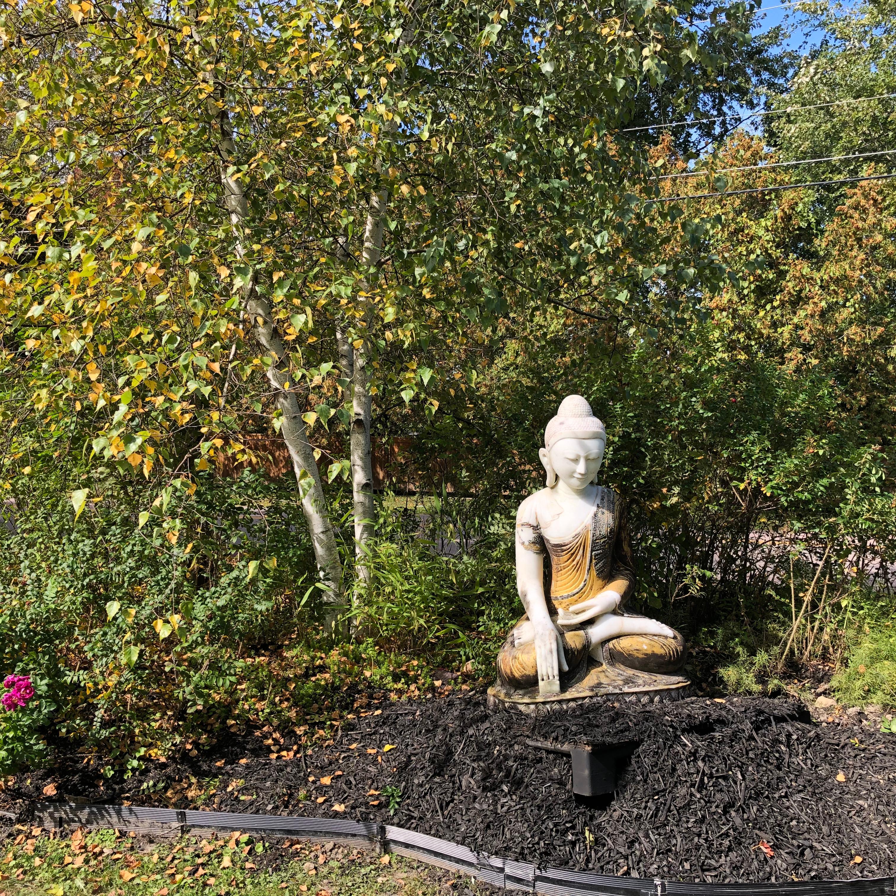 Big Old Joyful Seated Garden Buddha  8
