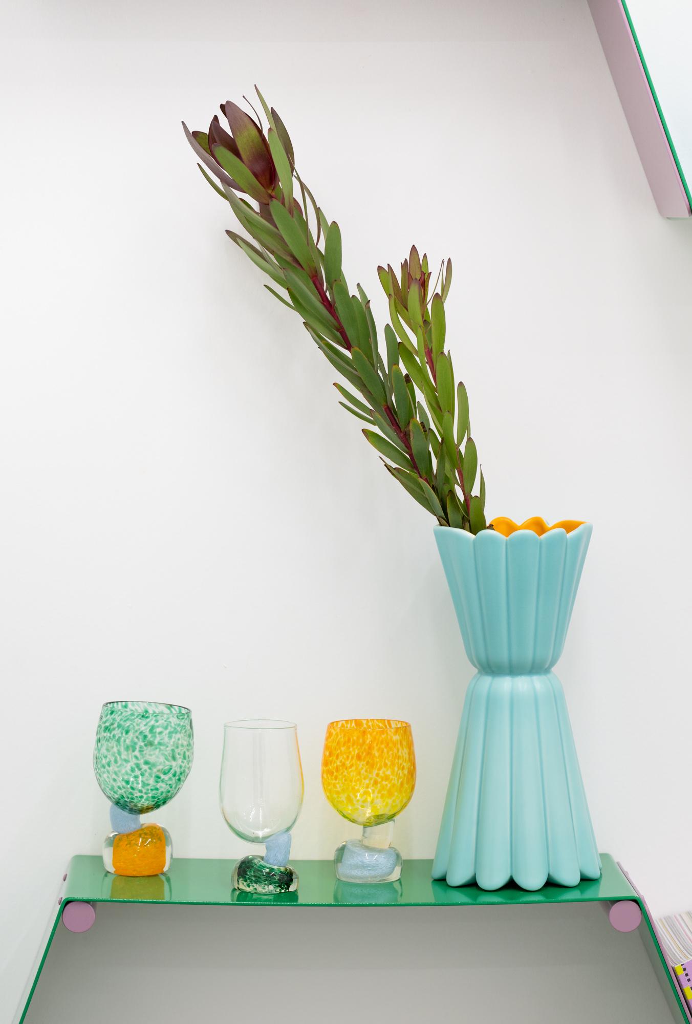 Hand-Crafted Joyful Glassware For Sale