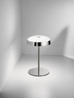 Joza Polished Chrome Plated and Glass Table Lamp by Aggiolight