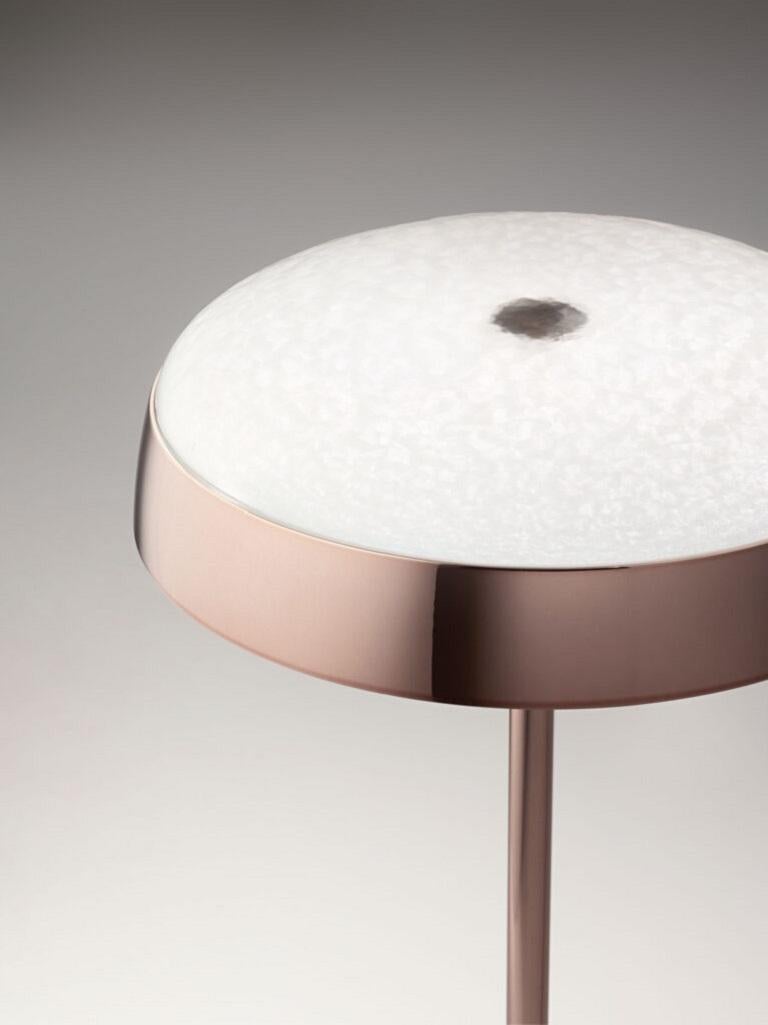 Lámpara de mesa Joza de cristal y cromo pulido by Aggiolight Siglo XXI y contemporáneo en venta