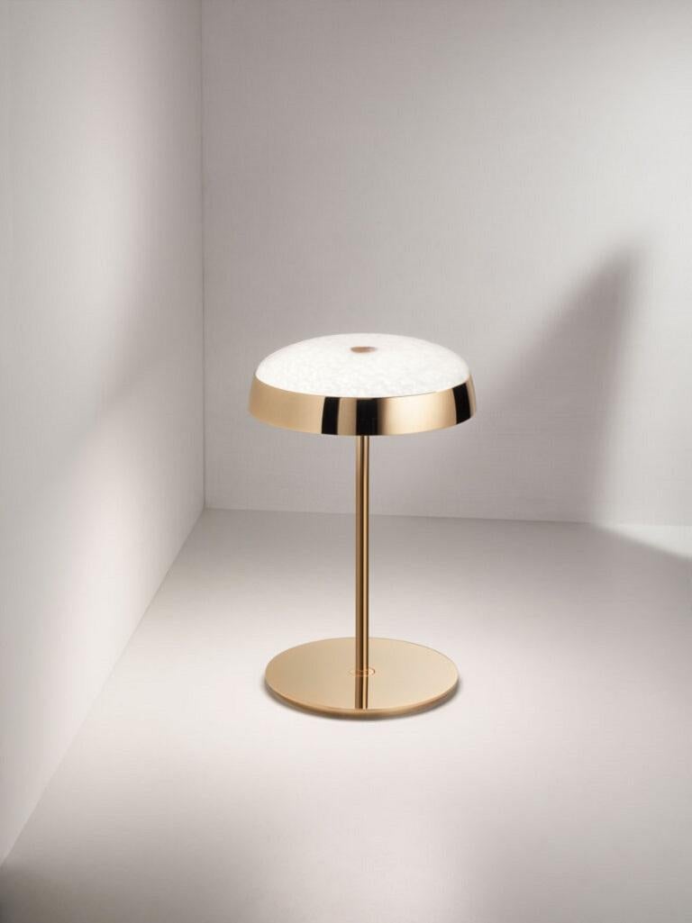 Lámpara de mesa Joza de cristal y cromo pulido by Aggiolight en venta 3