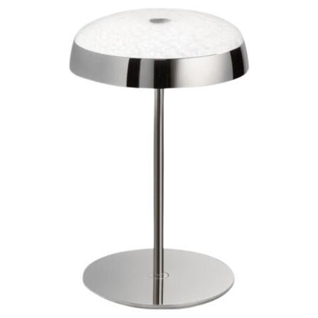 Joza Polished Chrome Plated and Glass Table Lamp by Aggiolight