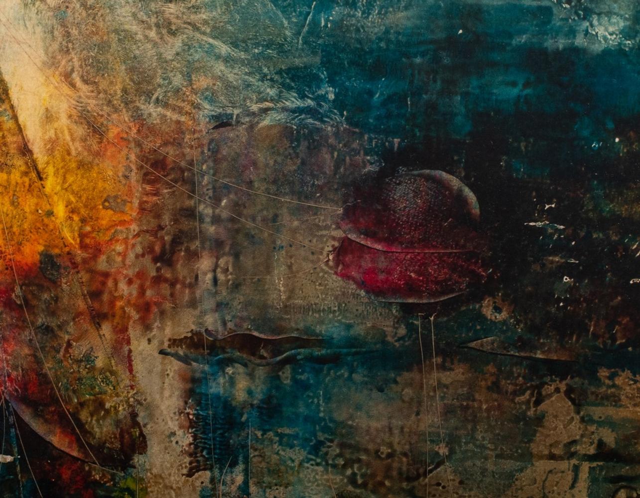 Joze Horvat Jaki Surrealistische Mixed Media ohne Titel (20. Jahrhundert) im Angebot