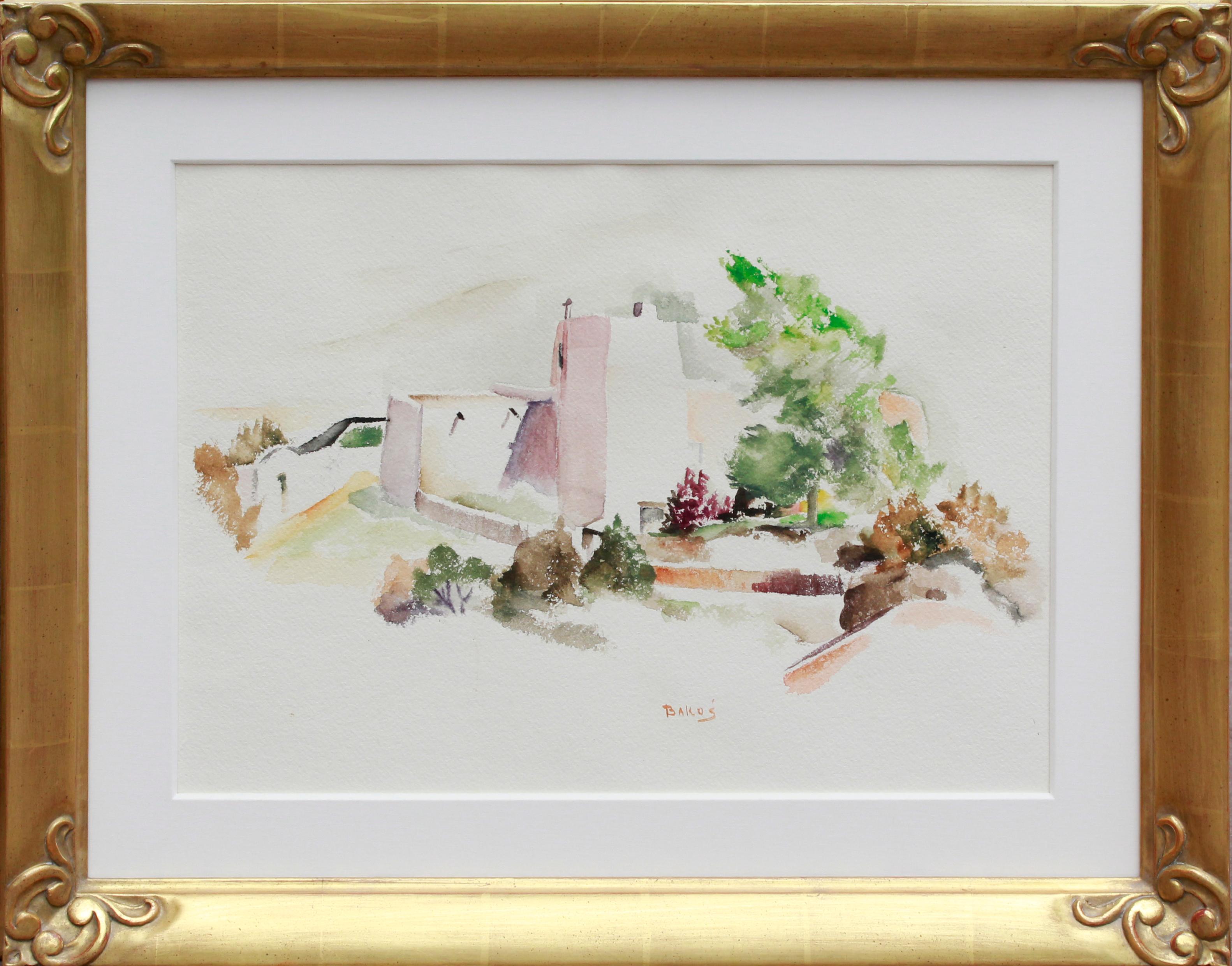 Adobe-Struktur – Painting von Jozef Bakos