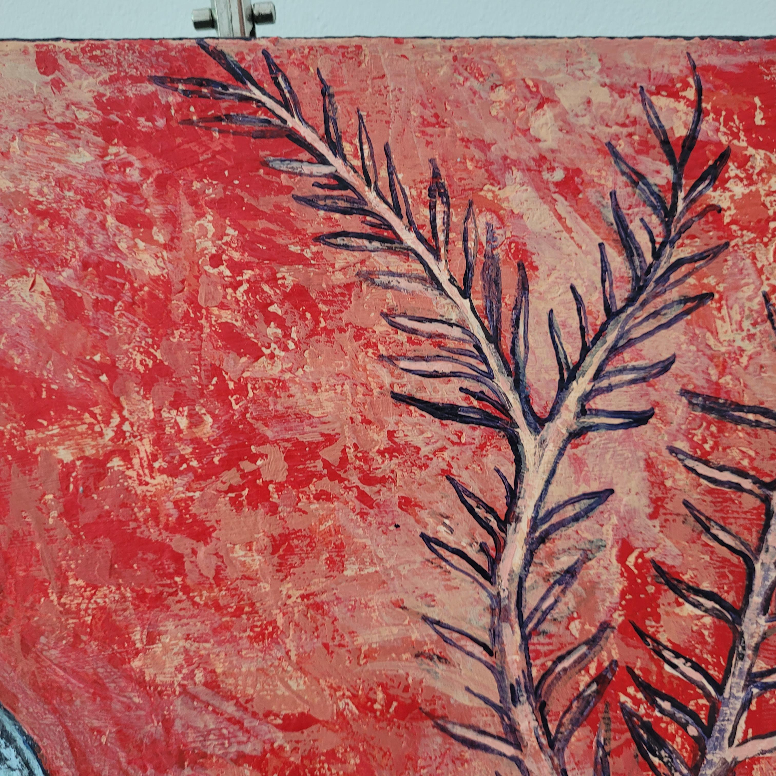 Danse - Peinture figurative contemporaine en acrylique, animal, XXIe siècle en vente 14