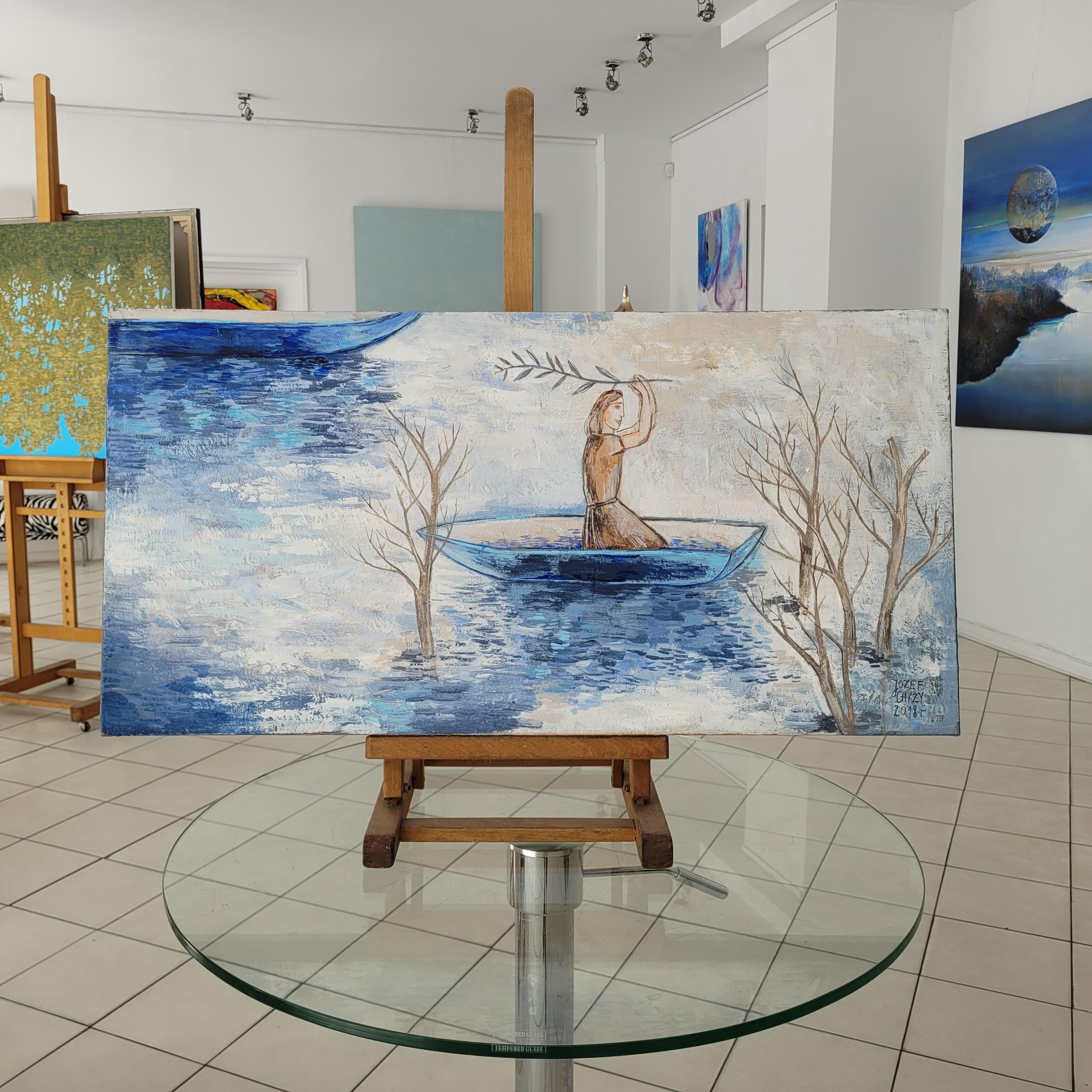Incantación - Pintura acrílica figurativa contemporánea, siglo XXI en venta 3