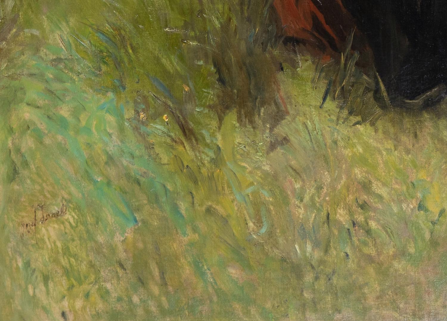 Warten von Jozef Israëls (1824-1911)
Öl auf Leinwand
95.3 x 133,9 cm (37 ½ x 52 ¾ Zoll)
Signiert unten links, Jozef Israels

Ein monumentales Gemälde von einem der bedeutendsten niederländischen Künstler des 19. Jahrhunderts, das eines seiner