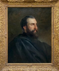 'Portrait of a Man', oil on canvas by Jozef Isräels