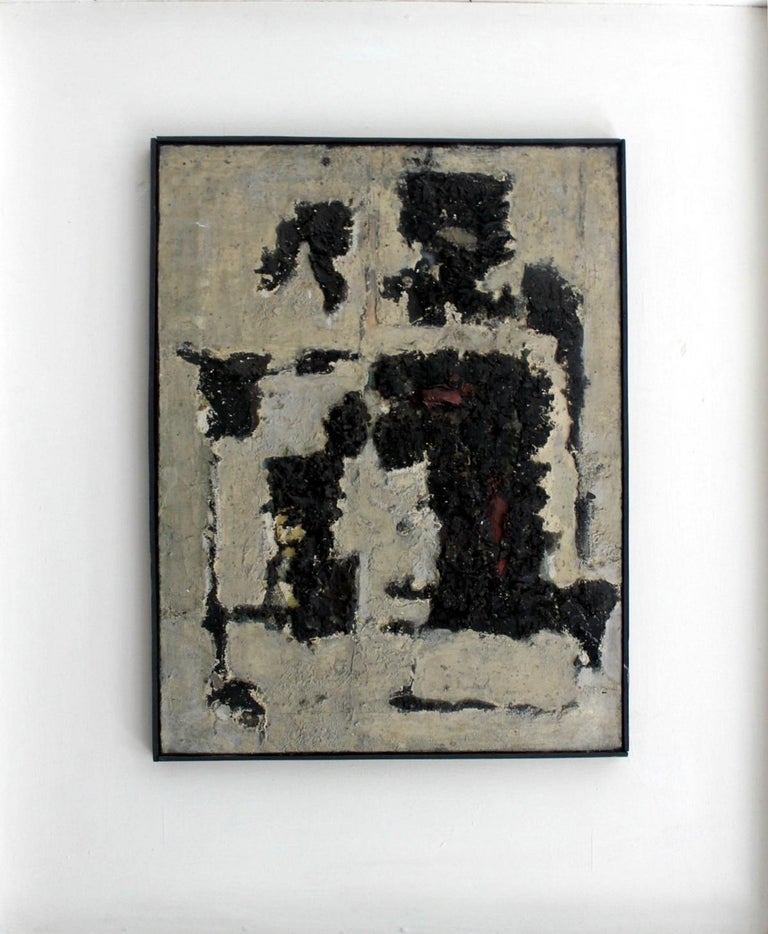 Józef Szajna Painting in black and white, Mixed Media For Sale at 1stdibs