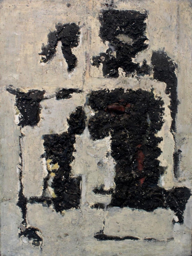 Józef Szajna Painting in black and white, Mixed Media For Sale at 1stdibs