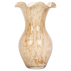 Jozefina Glass Works Krosno Polish Vintage Hand Blown Art Glass Vase