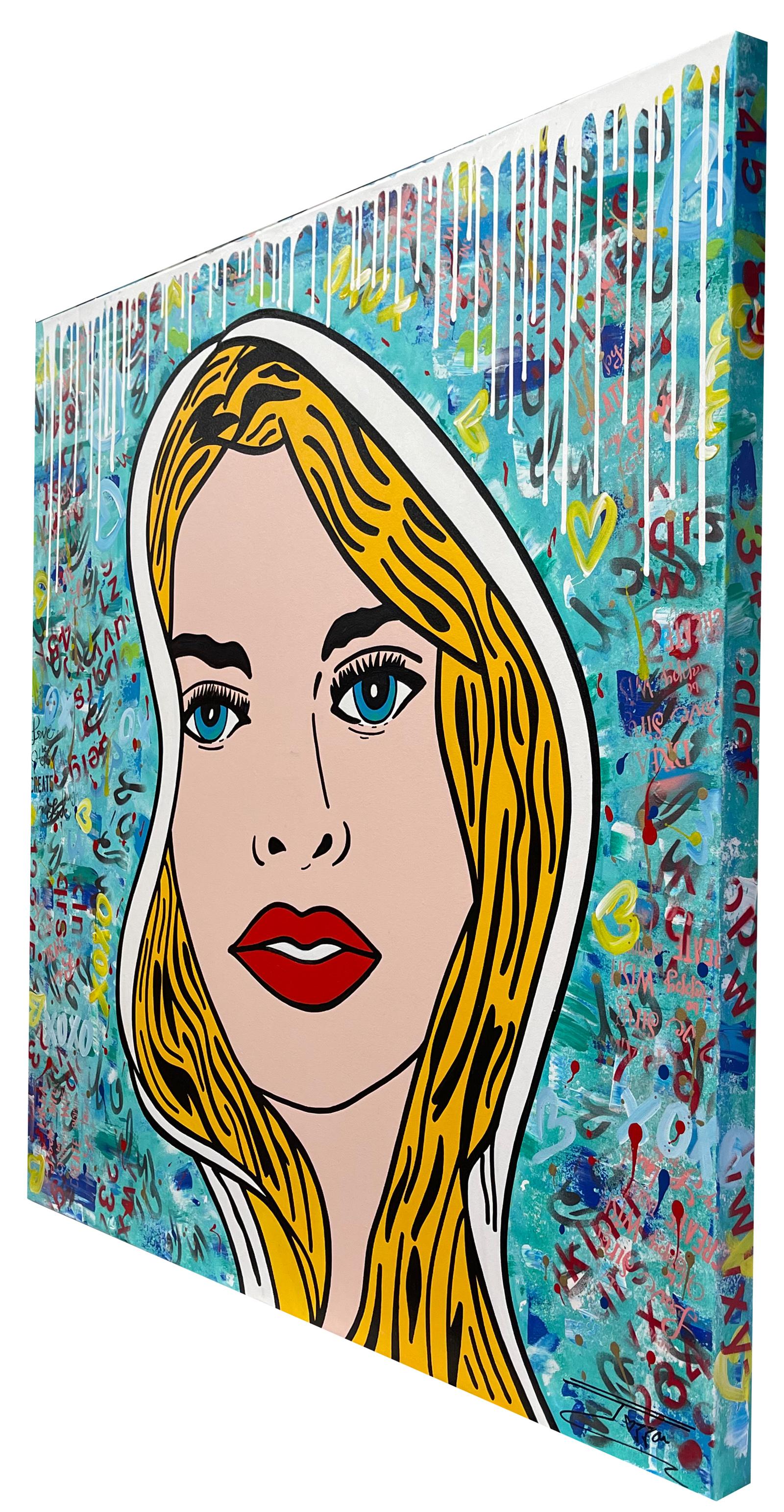 Artist: Jozza
Title: Untitled Blondie
Medium: Original Acrylic on Canvas
Signature: Hand signed By Artist
Size: Approximately 48x48 inches
Framed: Gallery Wrapped with framing unnecessary
Biography: Jozza was born in 1958 in Hidrolandia, a small