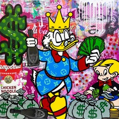 About Money! (Scrooge McDuck Richie Rich), original painting
