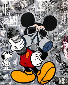 Anything is Possible (Mickey Mouse), large original painting