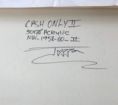 Cash Only II (Scrooge Einstein Snoopy Mickey), large original painting