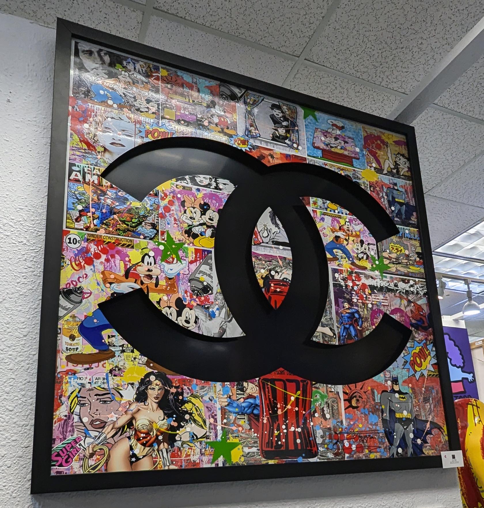 Chanel (originale su alluminio fustellato) - Painting di Jozza