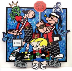 Fashion Trend (Popeye Richie Rich), originale su alluminio fustellato