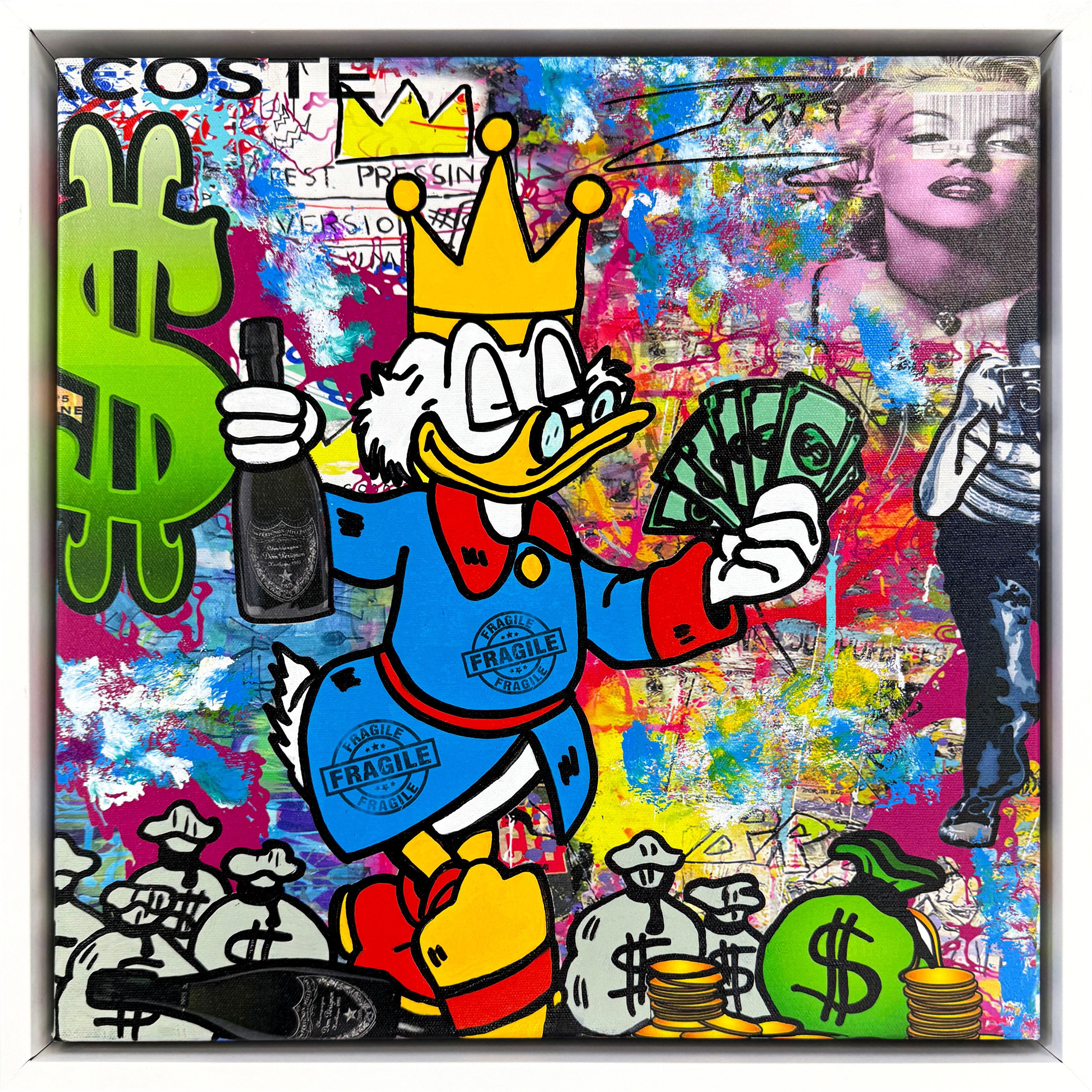 Jozza Portrait Painting – Hot Day (Scrooge McDuck), Originalgemälde