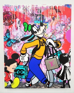 JOZZA « GOING SHOP - 2023 » ACrylique originale sur toile, 30X24