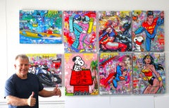 Jozza Original Acrylic on Canvas "Ducati Cross" 24 x 30