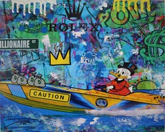 Jozza Acrilico originale su tela "Funny Day" 30 x 24