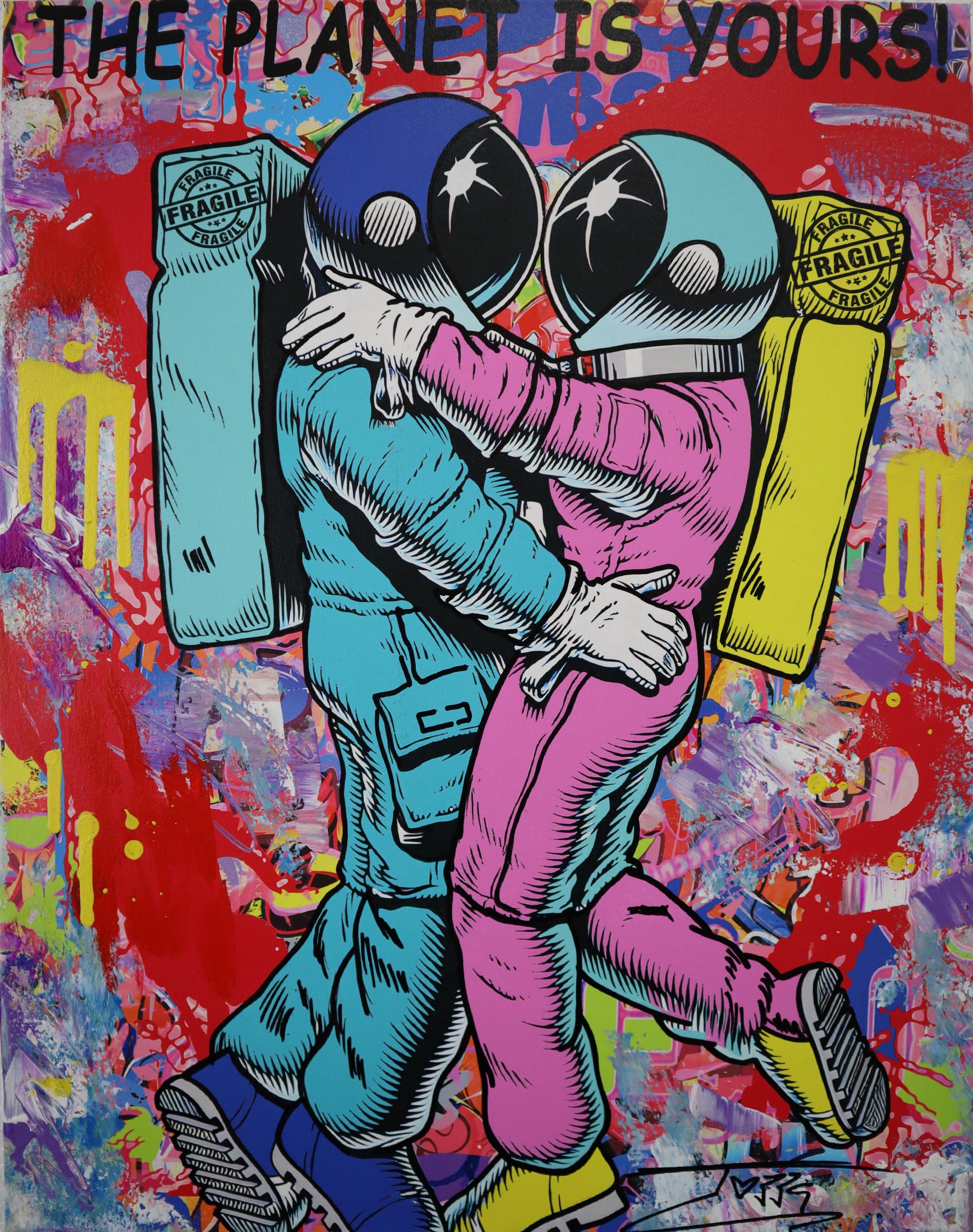 Artista: Jozza
Título: "Mi planeta
Año: 2024
Soporte: Acrílico original sobre lienzo
Tamaño: 30x24 Pulgadas
Firmado a mano en el anverso y firmado "Jozza", titulado, fechado y numerado en el reverso.
Estado: En perfecto estado

Jozza Artista